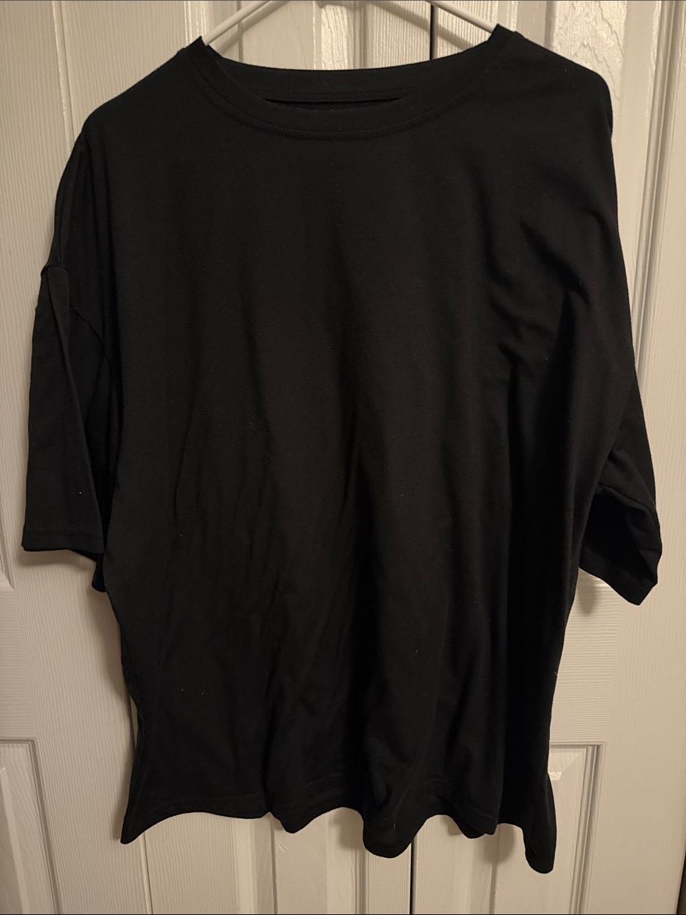 SHEIN Black Short Sleeve Crewneck Tee